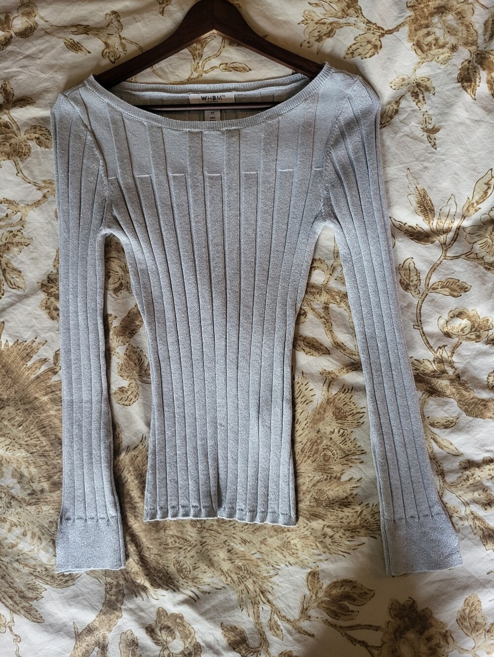 WHBM Ribbed Sweater Shirt